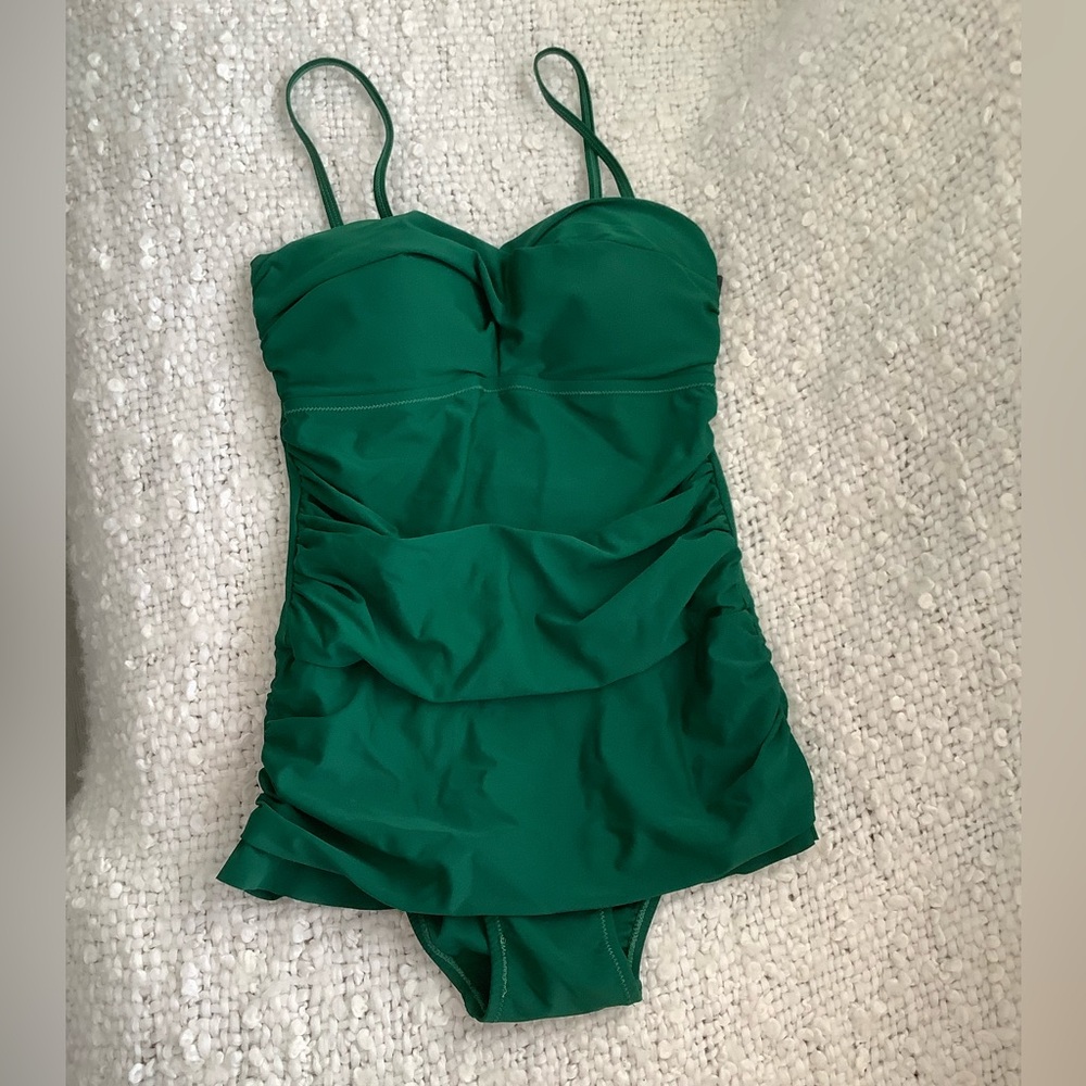 Green One-Piece Swimsuit